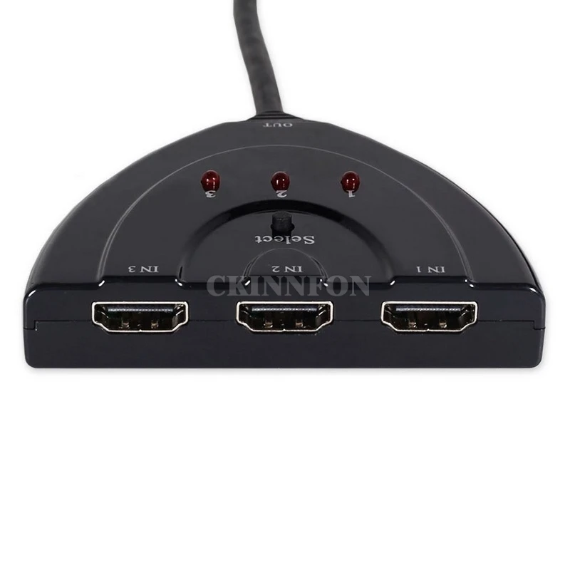 50 шт./лот 3 Порты и разъёмы 1080P HDMI совместимых с коммутатор разветвитель