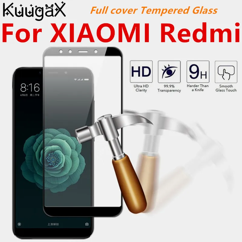 Защитное стекло для смартфона XIAOMI Redmi 7 6 6A 5 plus Note Pro Mi 8 lite 9 SE 5X 6X A1 A2 5D 9H|Защитные