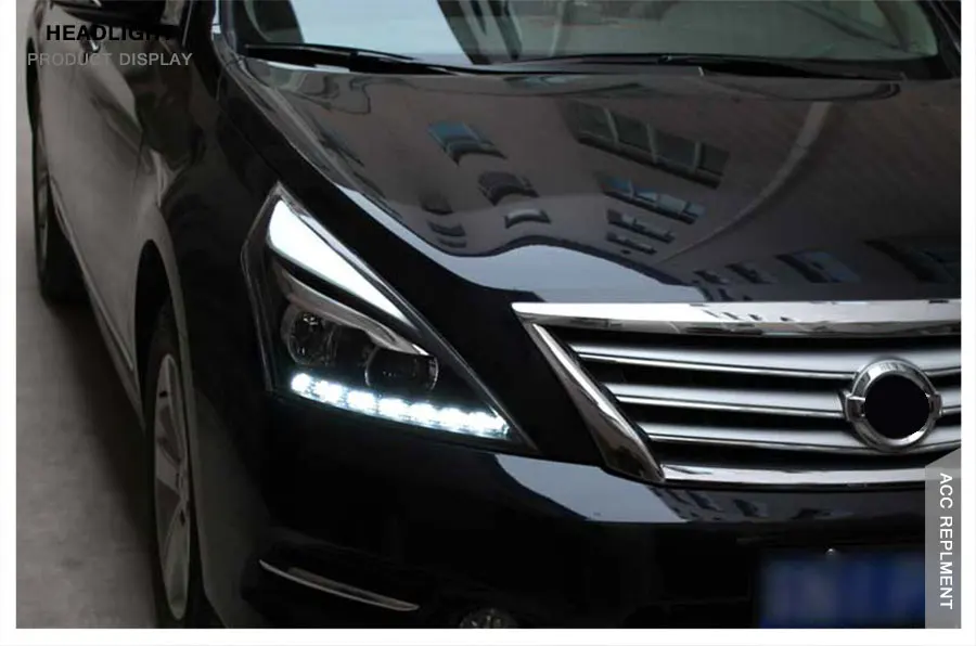 2 шт. светодиодный фары для Nissan Teana 2008-2012 светодиодный автомобильный фонарь ангельские глазки ксенон HID комплект Противотуманные фары светодиодный дневные ходовые огни