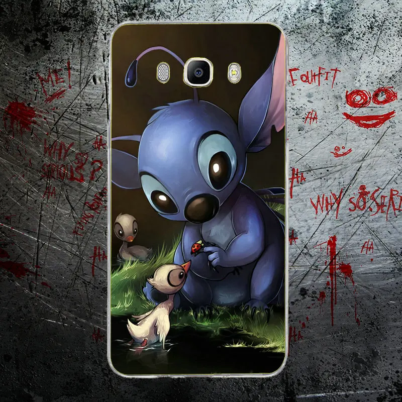Для Samsung Galaxy A3 A5 A8 J1 J2 J3 J5 J7 основа мягкие силиконовые чехлы для мобильного телефона из термопластика Симпатичный мультфильм Лило стежка
