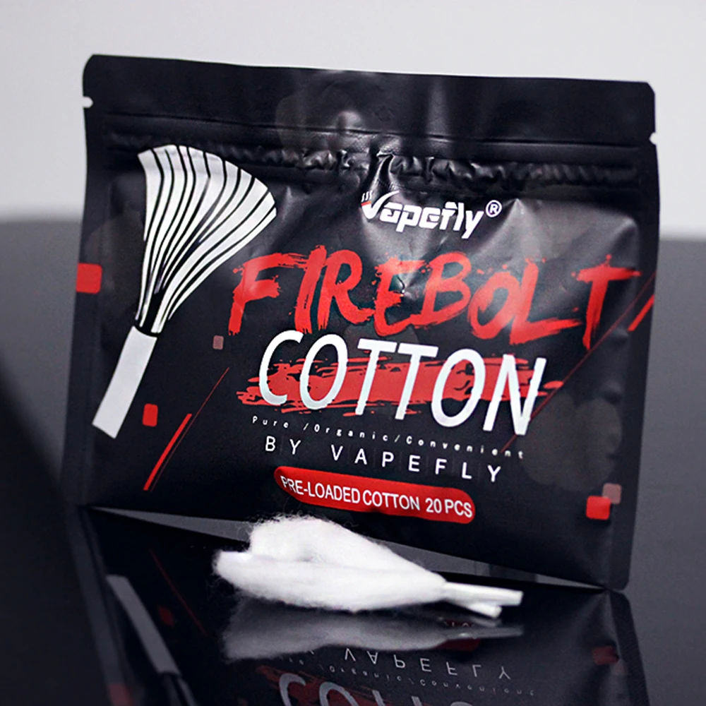 Оригинальный болт Vapefly из органического хлопка фитиль 100% для сборки катушек