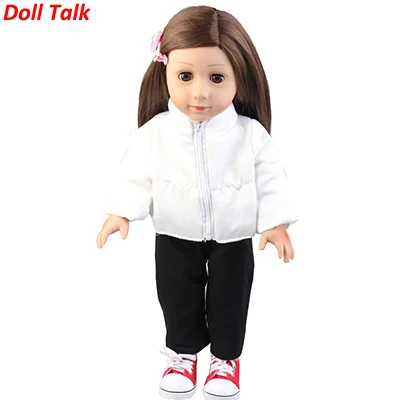 clothes set Кукла Talk Baby, новинка, 18 дюймов, Одежда для куклы 40 см-43 см, пуховая одежда для мальчиков и девочек, аксессуары для куклы, лучший праздничный день рождения - Цвет: clothes set