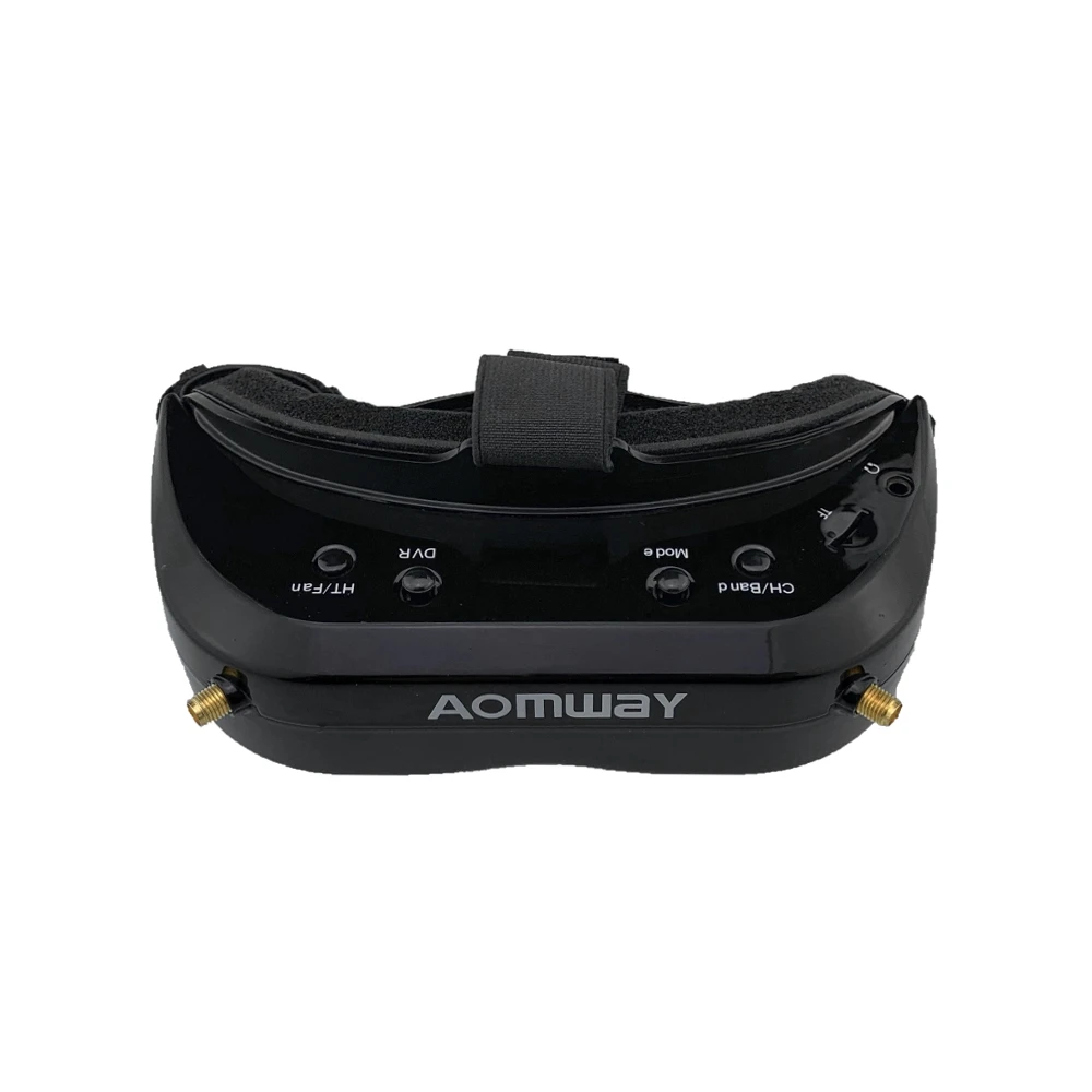 AOMWAY Commander V1S FPV очки 5,8 ГГц 64CH разнообразие 3D HDMI Встроенный вентилятор DVR Поддержка головы отслеживания для RC гоночный Дрон
