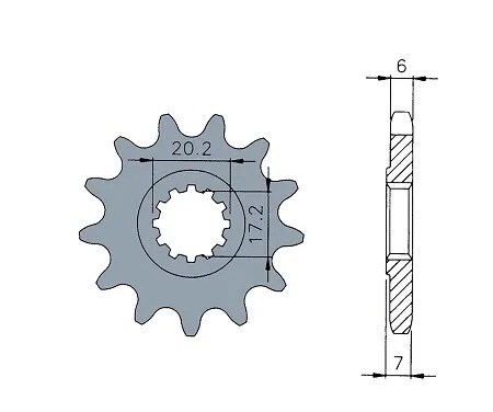 420 13T 2604128 для стальной звездочки мотоцикла AM6|sprocket for motorcycle|sprocket motorcycle |