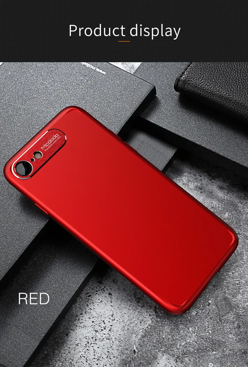 Чехол MCDODO для iPhone 7 Plus, чехол s для iPhone7, iPhone 7 Plus, капа, чехол, роскошный тонкий защитный чехол для iPhone 7, чехол, 7060
