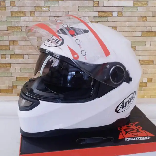 Arai полный шлем двойной объектив мотоциклетный шлем цена супер высокого класса защитные шлемы - Цвет: 4