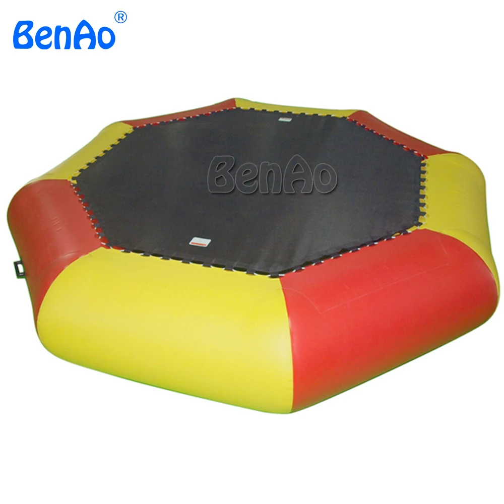 

W140 BENAO 0.6mm-0.9mm Newest Inflatable Air Amusement Water Park Bouncy Games Trampoline For Kids
