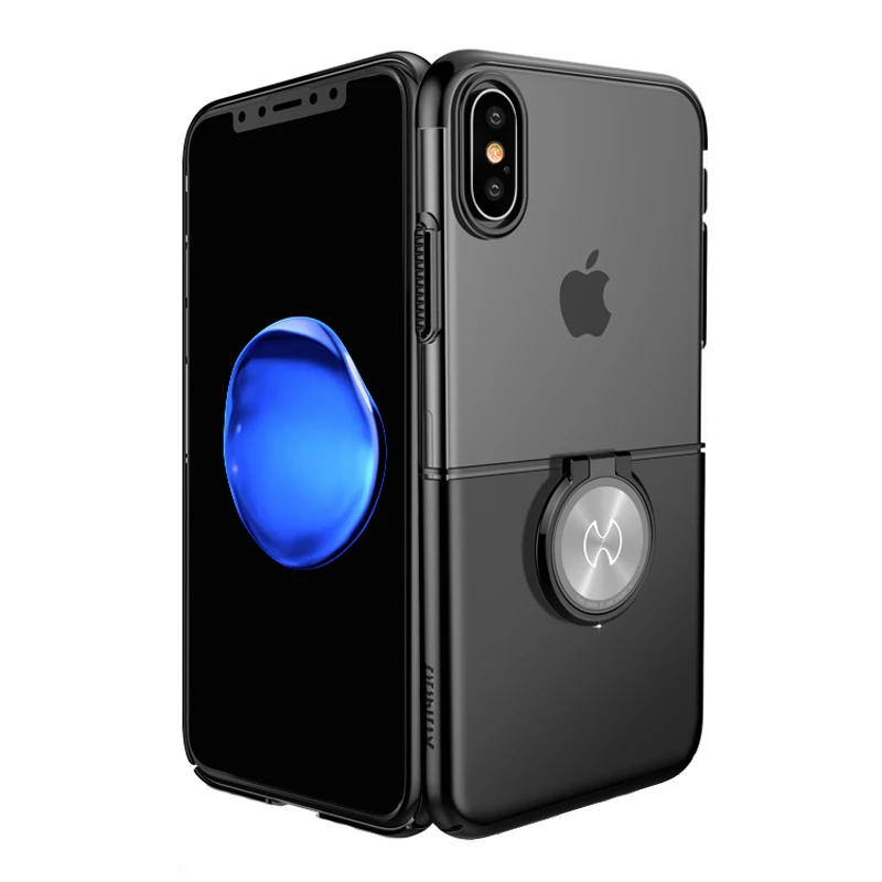 Для iPhone XS Max 6,5 чехол для телефона Xundd кольцо Пряжка держатель Жесткий PC полный защитный чехол для iPhone X/XS 5,8 XR 6,1 чехол Capa