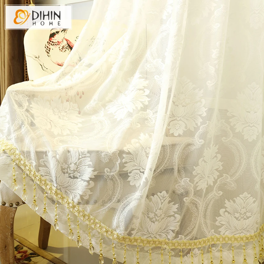 Роскошные занавески DIHIN HOME для гостиной из вуали спальни оконные (не входят в