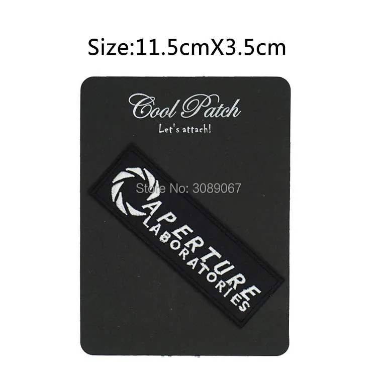 4 5 &quotпортальная игровая диафрагма лаборатории вышитый логотип косплей железная