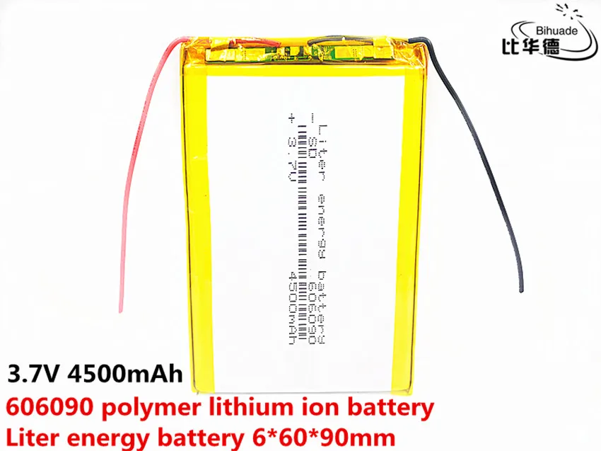 3 7 v 606090 4500mAh полимерная литиевая батарея литий-ионная аккумуляторная с печатной