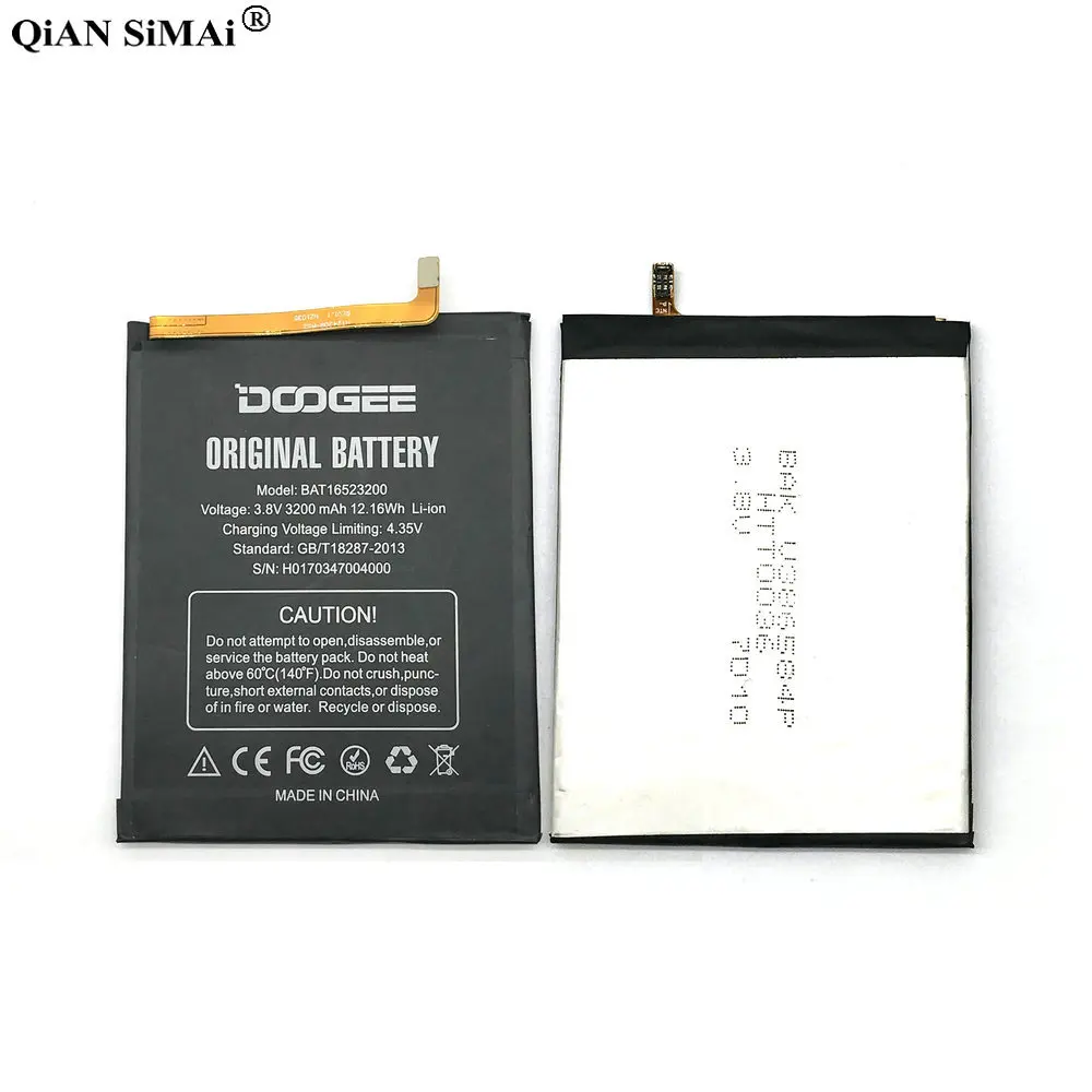 Новый высококачественный аккумулятор 3200 мАч BAT16523200 для телефонов Doogee Y6 Y6C |