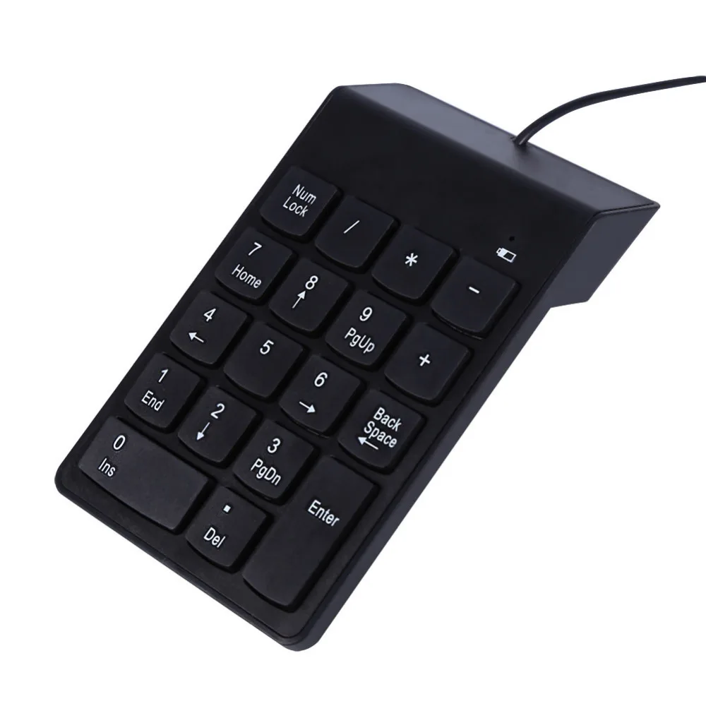 Цифровая клавиатура USB Проводная Мини-Клавиатура для ноутбука настольного ПК Pro компьютерная клавиатура Numpad 18 клавиш Универсальная клавиатура