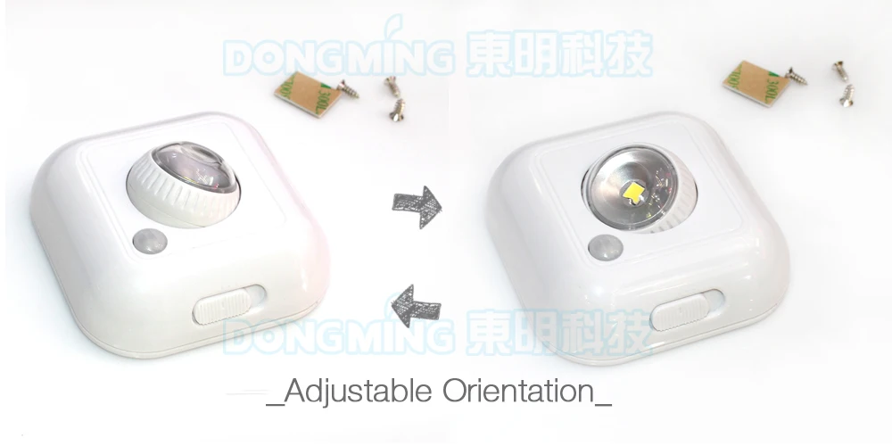 Battery PIR Human Body Motion&ampLight Sensor LED Light Wireless Infrared Induction Lamp for Cabinet Bedside Hallway | Освещение
