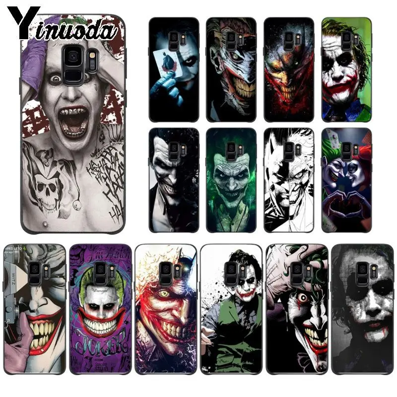 Yinuoda Crazy batman Joker tattoo дизайн милый телефон аксессуары чехол для Samsung Galaxy s9 s8 plus note 8