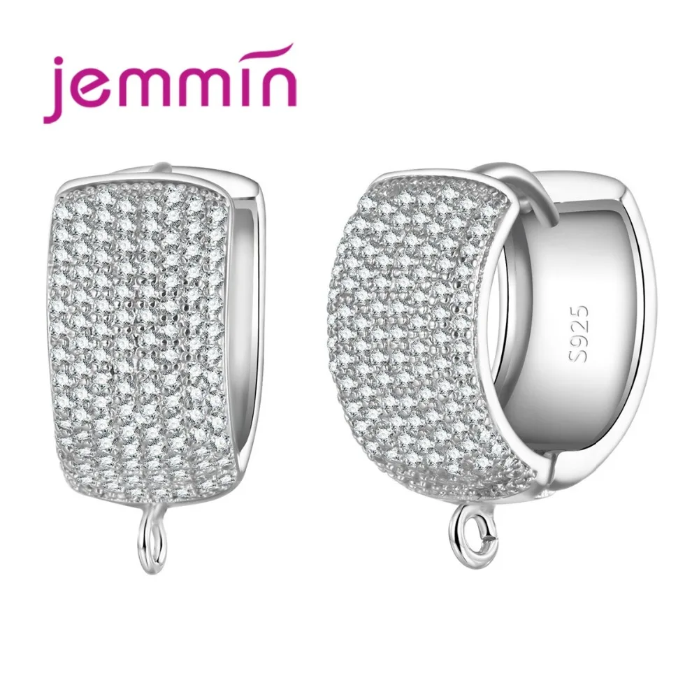 Детские носки 5 пар красивые серьги Компоненты выводами с Стразы 925 стерлингового