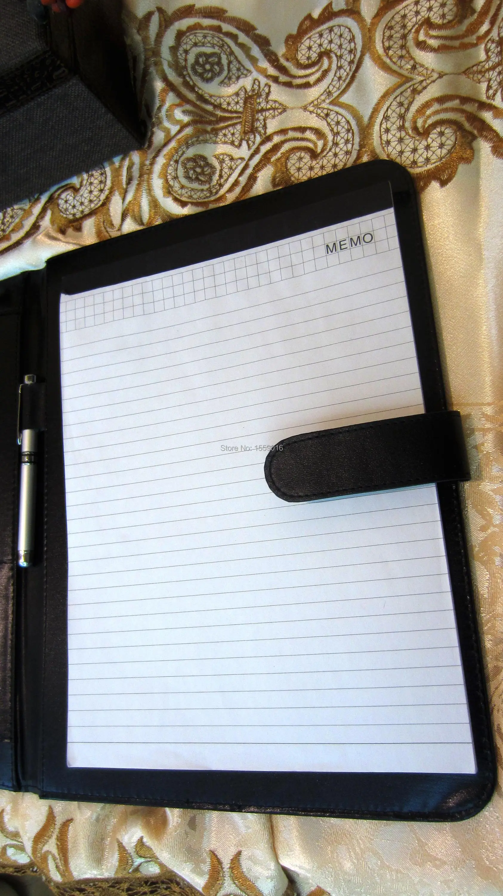 

A4 Compendium Leather File Folder Padfolio Multifunction Organizer Manager Planner With Calculator Office Supplies