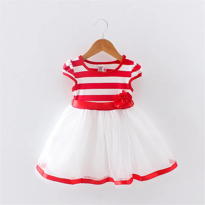BibiCola Baby girl fashion summer dress kids dresses girls brand princess baby striped | Детская одежда и обувь