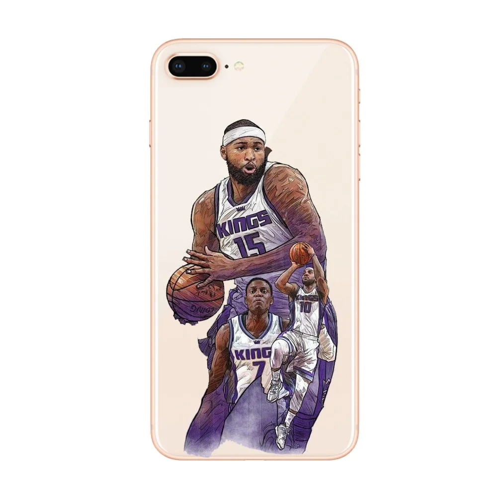 Баскетбольный чехол для телефона Кобе Джеймс Джордан iPhone X XS XR 8 7 6 S Plus 5 5S SE Coque