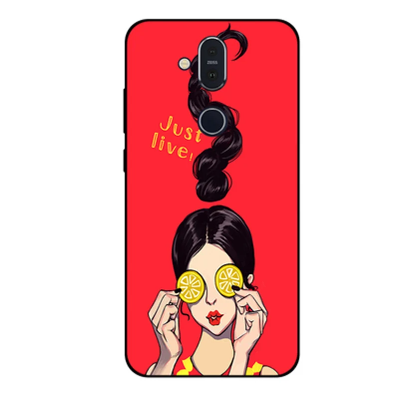 Чехол для Nokia X7 2018 TA 1131 чехол телефона силиконовый цветной с принтом задняя крышка