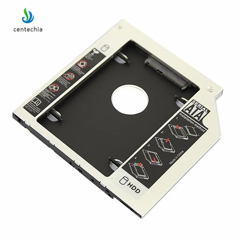 

Centechia Universele Thicken 12.7mm SATA SSD hdd Hard Drive Caddy Adapter Sata Houder voor DVD-ROM CD Optische Bay