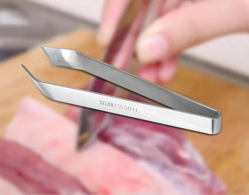 Kitchen tools pig hair extractor clamp chicken duck feather stainless steel forceps fish bone | Дом и сад