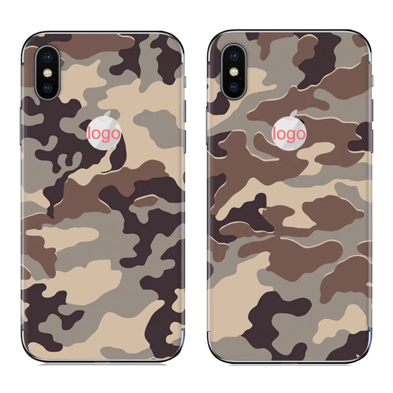 GOOYIYO-для iPhone X XS наклейка для телефона XS Max XR DIY Наклейка 3M виниловая камуфляжная Обложка для iPhone 6 6S 7 8 Plus наклейка