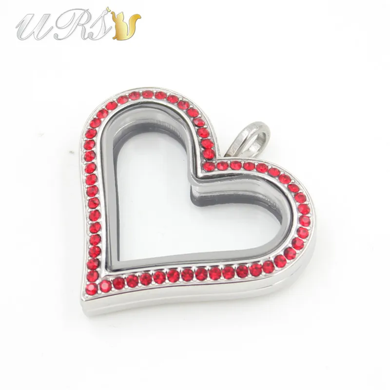 35 мм большое сердце Магнитная застежка Красочные чешские кристаллы 316L