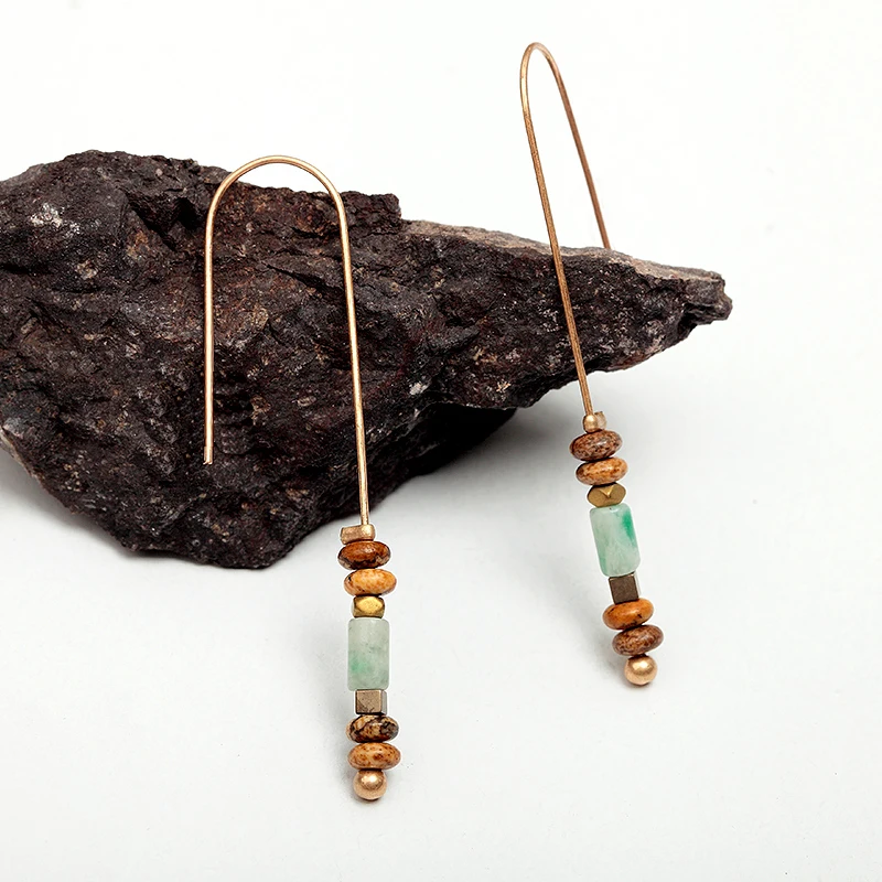 WILD &amp FREE женские красочные с кулоном и бусинами в виде камней Длинные Винтажные