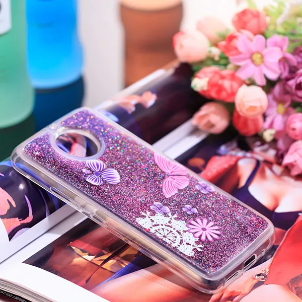 05 С рисунком Bling жидкость динамический песок чистый мягкий чехол для Motorola Moto G5S G6 Z3 играть E4 G5 E5 Блестящий песок чехол для телефона - Цвет: 05