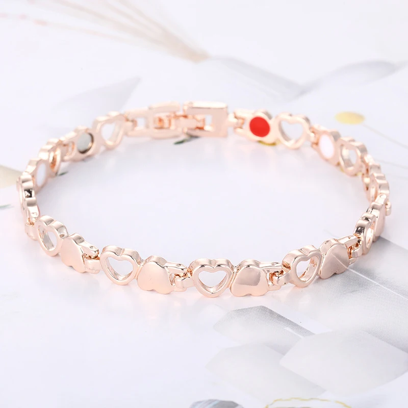 

Good Healthy Stainless Steel Magnetic Therapy Bracelet Adjustable Bangle for Women Pain Relief