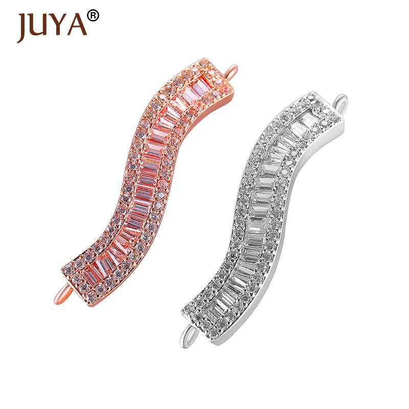 

jewelry findings components cubic zirconia rhinestone connectors for diy fashion bracelets necklace findings accessories parts