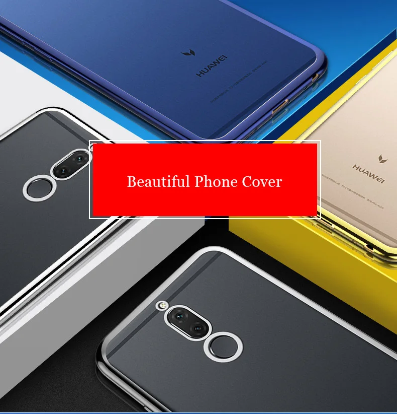 TPU Cases For Huawei Mate 10 Lite Maimang 6 Case Protective Clear Back Cover Soft Silicone Honor 9i Nova 2i |
