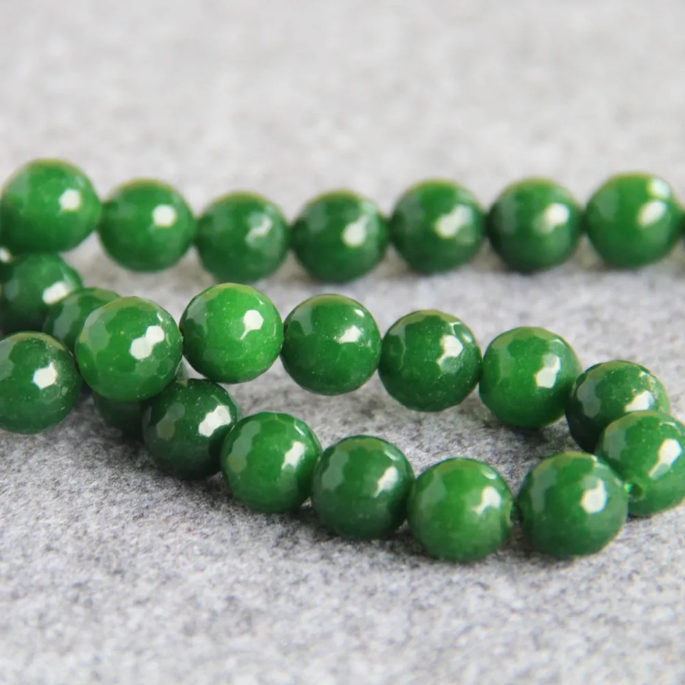 Бусины из натурального зеленого авантюрина для изготовления ожерелья и браслета