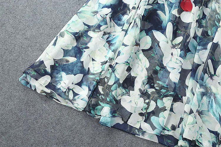 Evening print dress 2016 summer American and European runway high quality sleeveless long ball gown full female | Женская одежда