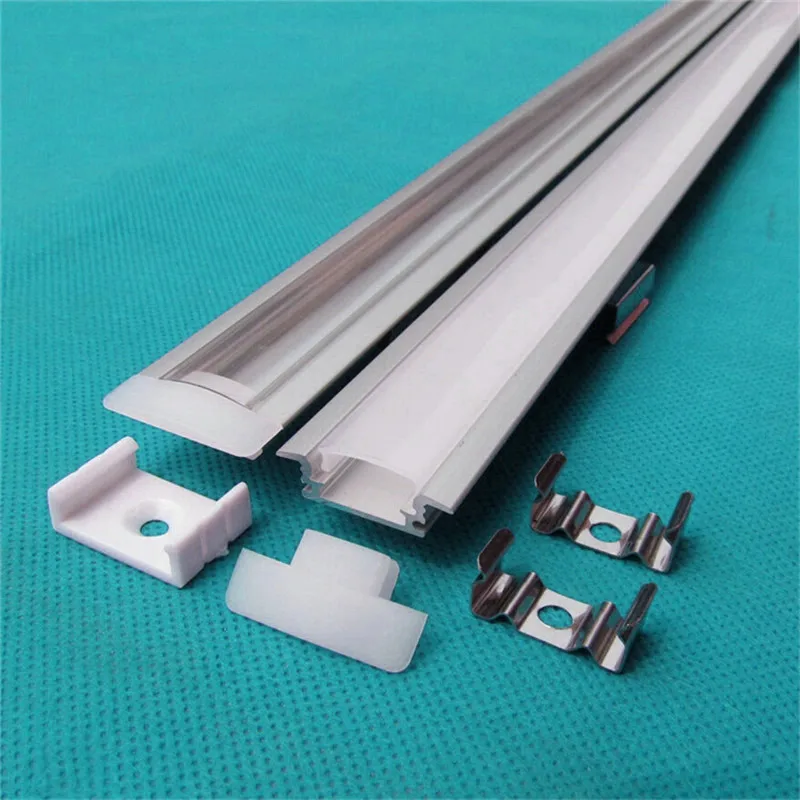 3-20pcs/Lot 20inch 0.5m Led Profile For 3528/5050/5630 Strip Aluminium Housing With Cover 12mm Hard Bar Channel AP-24.5x7 | Лампы и