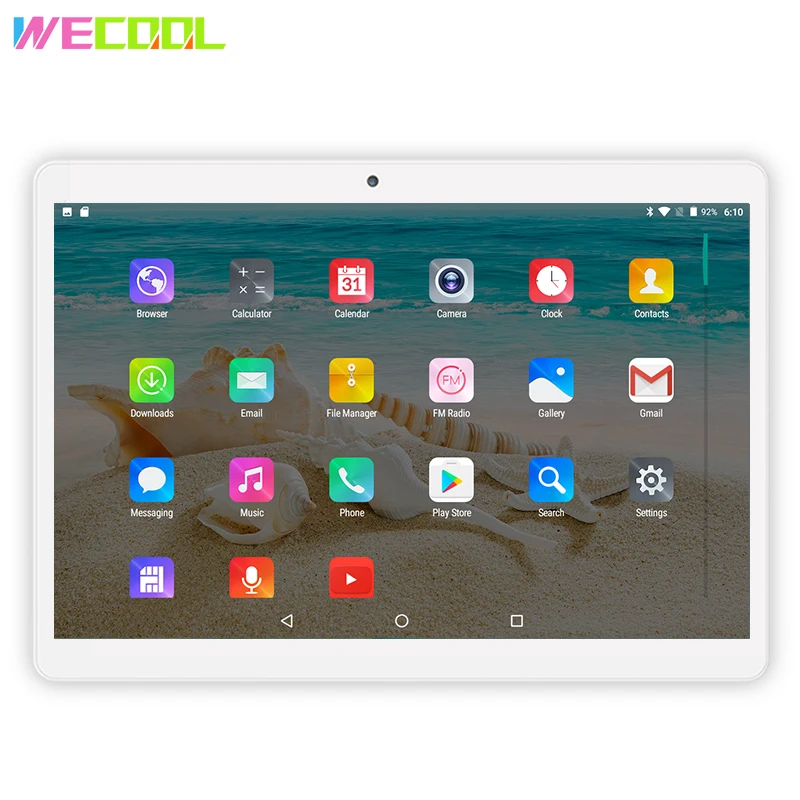 Планшетный ПК WeCool 10 дюймов Android 7 0 3G телефонные звонки IPS 1280x800 разрешение 16 ГБ