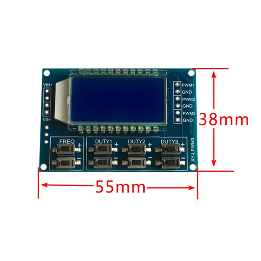 3 канальный блок питания с PWM генератор сигналов Модуль 1 Гц ~ 150 кГц прямоугольная