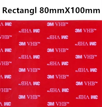 Rectangl 80mmX100mm Прямые продажи с фабрики, 10 шт./лот 3 М vhb клейкая лента 5608 серая установка Heavy Duty Двухсторонняя клейкая акриловая поролоновая лента высечки - Цвет: Rectangl 80mmX100mm