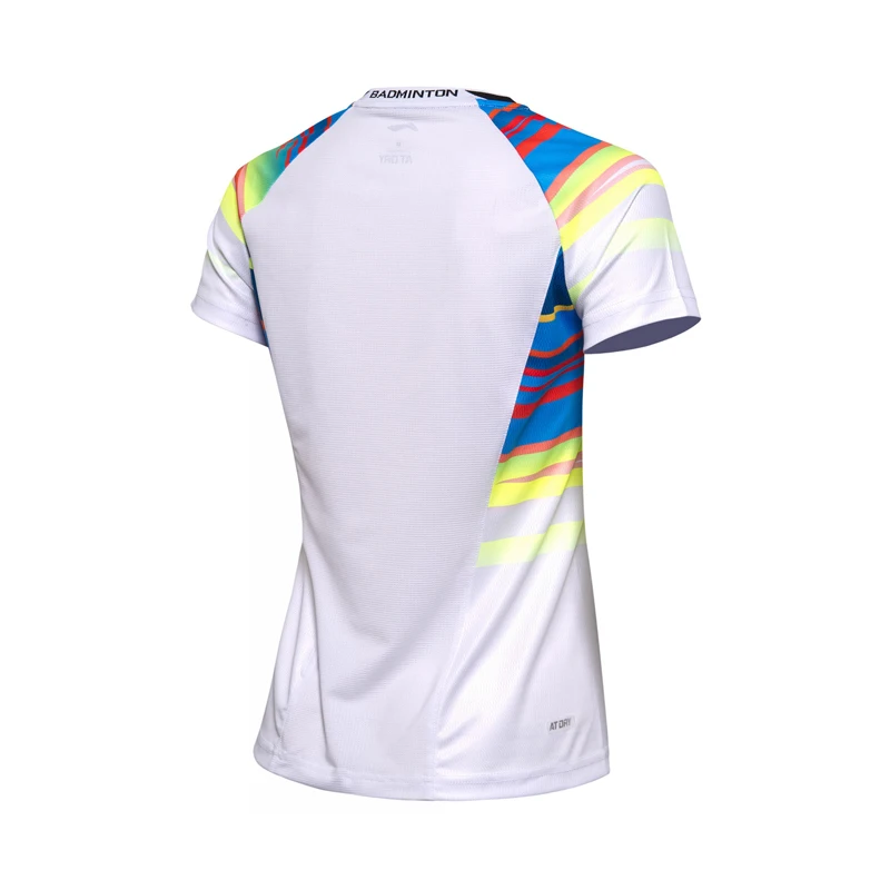 Женская футболка для бадминтона Li Ning дышащая легкая спортивная с подкладкой AAYM062