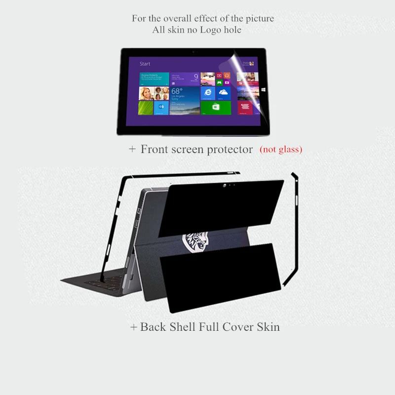 Цветная Защитная пленка для экрана с принтом Microsoft Windows Surface Pro 2 3 4 5 6 7 защитная
