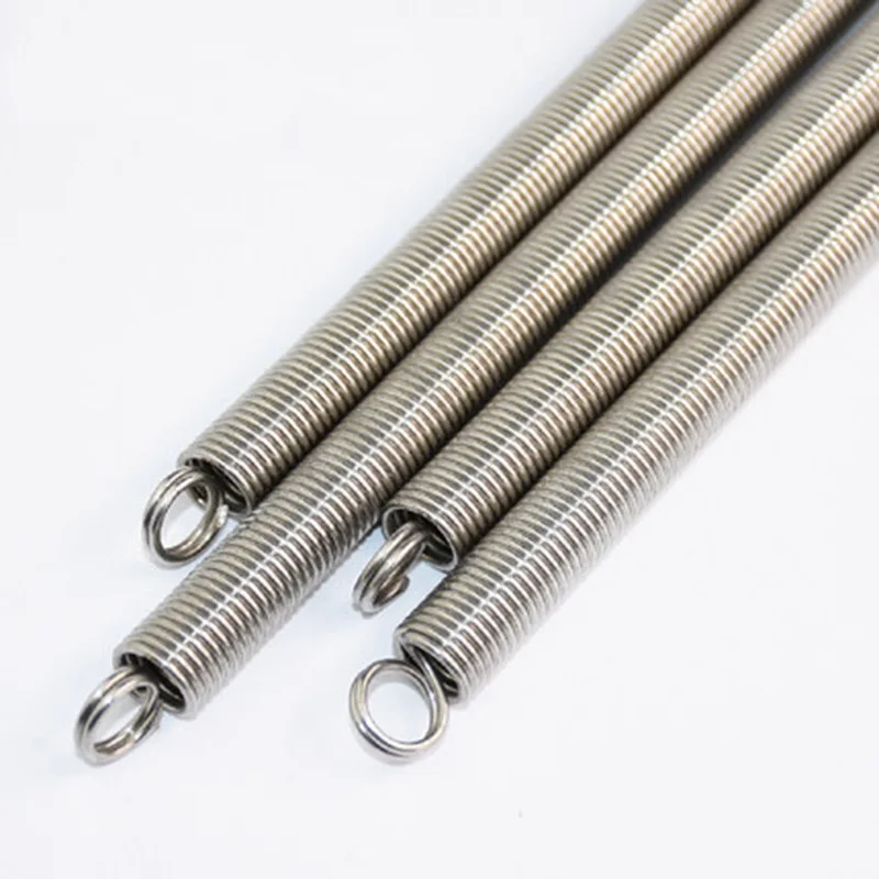 

1pcs 0.7mm Wire diameter tension spring linear stainless steel small tension springs 5mm-8mm outside diameter 300mm length