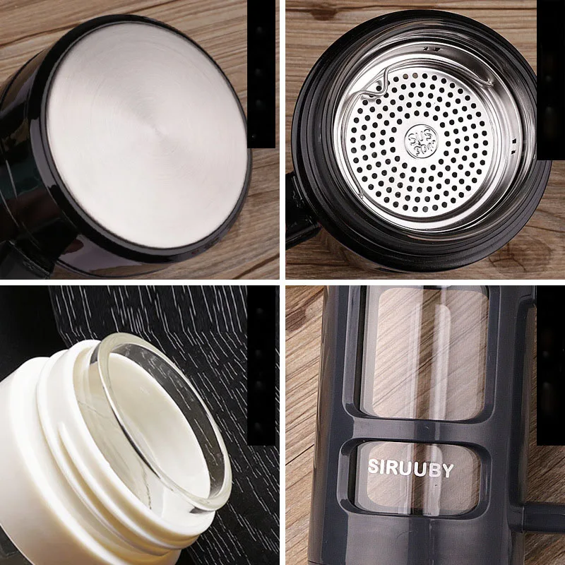 420ml Portable Glass Water Bottles Outdoor Space Bottle Sports Leak-proof Bike Climbing Gift | Дом и сад