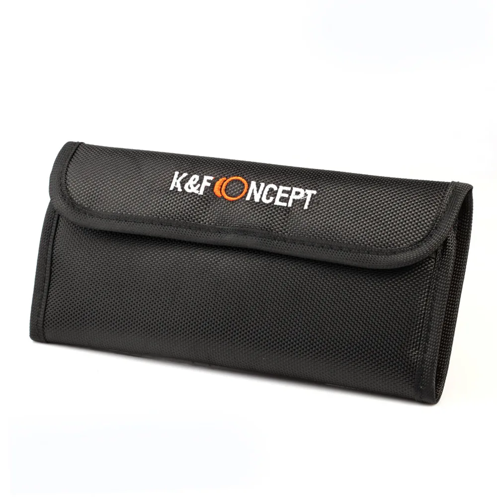 Чехол бумажник для фильтров K & F CONCEPT 3/4/6 кармана 49 мм 52 55 58 62 67 72 77 УФ фильтр CPL FLD|filter