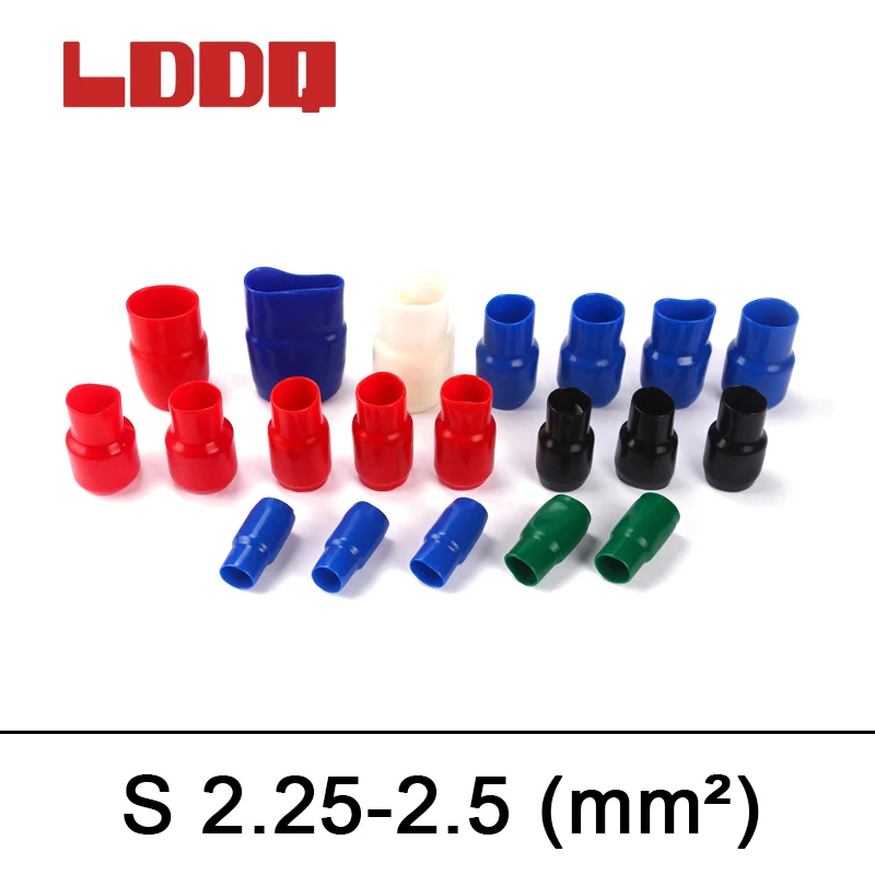 500pcs 5colors Sleeve Insulation Terminal Wire End Caps Insulated terminal connector V2.25-2.5 LDDQ | Обустройство дома