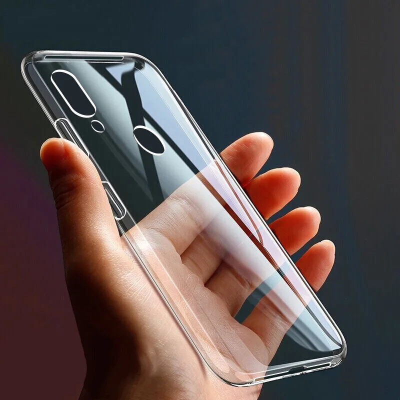 Чехол для Xiaomi Redmi Note 7 Pro прозрачный мягкий чехол из ТПУ с кристаллами прозрачные