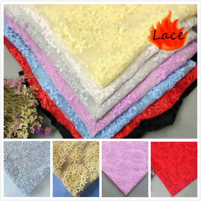 Бесплатная доставка эластичная кружевная сетчатая ткань с розами платье рубашка