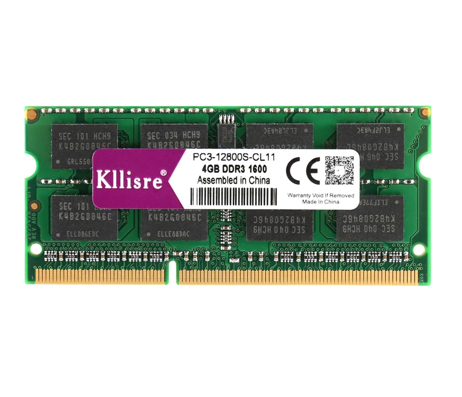 Kllisre DDR3 ноутбук 4 ГБ 8 ГБ 1333 1600 МГц sodimm ОЗУ Тетрадь памяти 4G 8GB