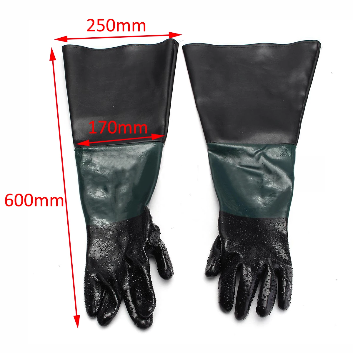 2 шт./пара 60 см Heavy Duty пескоструйные перчатки для пескоструйного аппарата