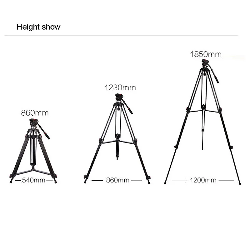 Upgrade JY0508B 185cm Video Tripod Professional Heavy Duty Aluminum Fluid Head For DV Camera Camcorder Better than JY0508 | Электроника